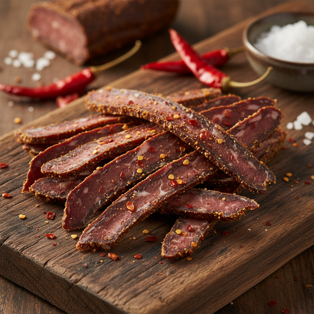CHILLI BEEF BILTONG SLICED
